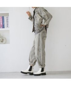 MODE ET JACOMO <carino>サイドゴアビジューショートブーツ