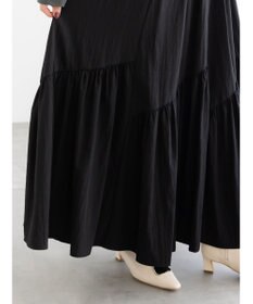Te chichi マットタフタバイヤスティアードスカート