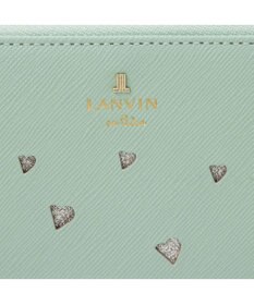 LANVIN en Bleu リュクサンブールハート Lファスナー長財布