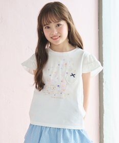 組曲 KIDS 【150-160㎝】 シーグロウフリルTシャツ