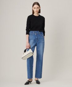 ICB 【洗える】 クロスコンビ ボウタイニット