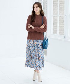 Tiaclasse 【SET UP】幅広いアイテムと相性抜群のニットトップスと女性らしさ溢れるスカートセット