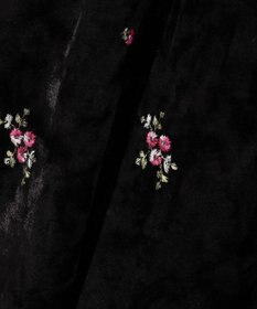 Feroux 刺繍入りベロアキャミソール ワンピース