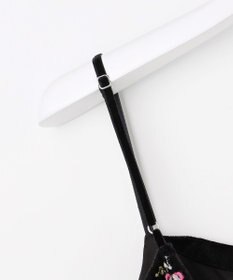 Feroux 刺繍入りベロアキャミソール ワンピース