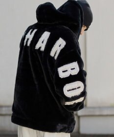 WEGO 【ユニセックス着用ITEM/MLサイズ展開】エコファーグラフィックブルゾン