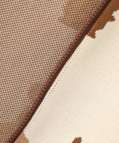 WOMEN】ピント柄 ジップアップニットフーディ / PW CIRCULUS