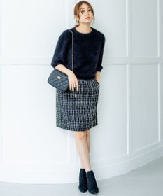 組曲 ナイロンファー半袖プルオーバー