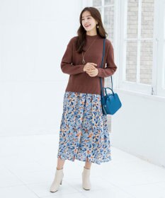 Tiaclasse 【SET UP】幅広いアイテムと相性抜群のニットトップスと女性らしさ溢れるスカートセット