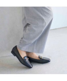 MODE ET JACOMO <noyau>スクエアトゥビット付きヒールローファー