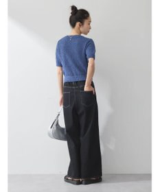 earth music&ecology ツイストブークレ半袖プルオーバー