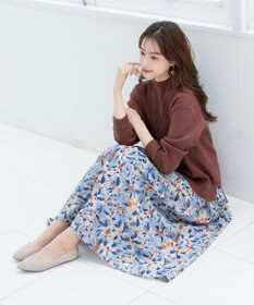 Tiaclasse 【SET UP】幅広いアイテムと相性抜群のニットトップスと女性らしさ溢れるスカートセット