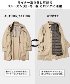 J.PRESS MEN 3シーズン対応【定番】コンパクトスピンギャバジン ステンカラーコート_25年モデル