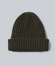 WHITE MAILS 【UNISEX】WOOL PAPER DOUBLE KNIT リブビーニー