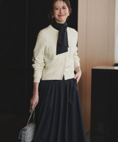 23区 L 【滝沢眞規子さん着用/Oggi掲載】ストレッチライトタイプライター 2WAY ボウタイブラウス