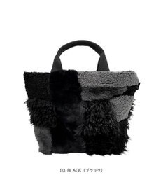 ROOTOTE 3652【フェイクファーのパッチワーク】SC.デリ.ツグツグ-A