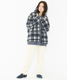 JOSEPH ABBOUD MOUNTAIN 【SPACE／UNISEX】ボアチェック ブルゾン