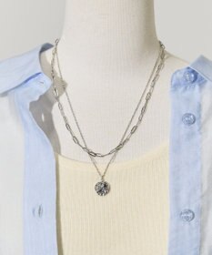 AMERICAN HOLIC ステンレス　ＣＯＩＮ２連ネックレス