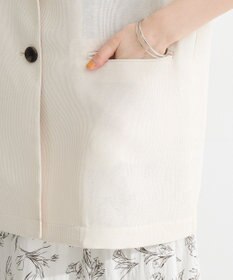 Green Parks メッシュフレンチスリーブジレ