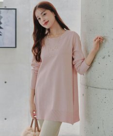 Tiaclasse 【安田美沙子さん着用・選べる2type・洗える】もちニットチュニック