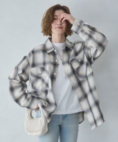 WEGO 【ユニセックス着用ITEM/SMLサイズ展開】オンブレチェックシャツ（LS）
