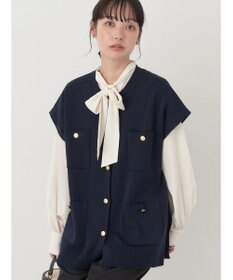 earth music&ecology 金ボタンニットベスト