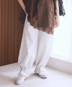 earth music&ecology 裾ドロストスウェットパンツ