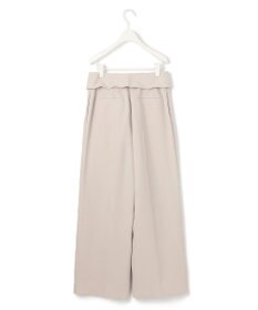 ICB L 【UVケア・接触冷感・速乾・防シワ・洗える】 FluidBackSatin デザインワイドパンツ