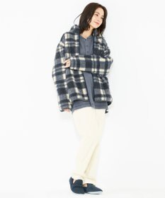 JOSEPH ABBOUD MOUNTAIN 【SPACE／UNISEX】ボアチェック ブルゾン