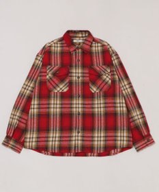 WEGO 【2025年秋冬新作/ユニセックス着用ITEM/SMLサイズ展開】ヘビーネルチェックシャツ（LS）