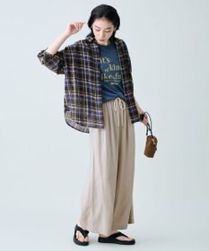 ANY シアーチェックシャツ