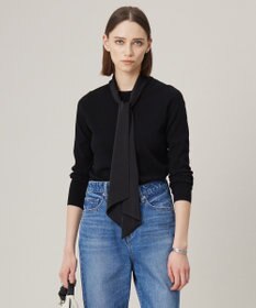 ICB 【洗える】 クロスコンビ ボウタイニット