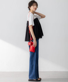 23区 【RED CARD TOKYO×23区/VERY3月号掲載】デニム ライン ワイドパンツ