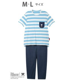 WACOAL PEANUTS パジャマ 4分袖 長ズボン 綿100%(本体) スヌーピー レディース FDT165 /ワコール