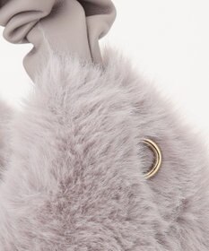 自由区 【2WAY】フェイクファーハーフムーン バッグ