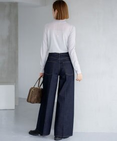 23区 【滝沢眞規子さん着用/RED CARD TOKYO×23区】 センタープレス デニム ワイド パンツ