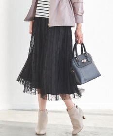ANY SIS ラインアートプリーツ スカート