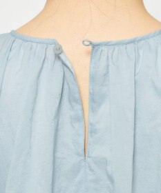 uncrave シアープルーフナイロン ギャザーブラウス