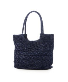 UNBILLION カシュカシュ cachecache / メタリックコード柄編みトートバッグ