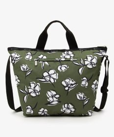 LeSportsac DELUXE EASY CARRY TOTE/オリーブフローラルシルエット