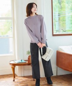 Tiaclasse 【洗える】配色ニットトップスプルオーバー