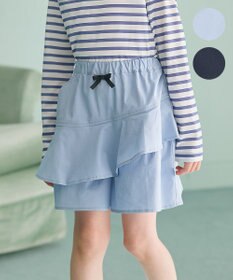 組曲 KIDS 【110-140㎝】アシンメトリーフリル キュロット