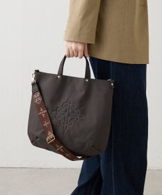 russet 《3/4～価格改定》スリム2WAYトートバッグ <コーデュラナイロン>(CE-1404-WEB)