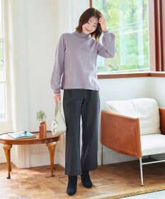 Tiaclasse 【洗える】配色ニットトップスプルオーバー