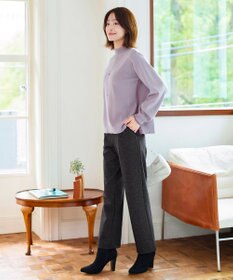 Tiaclasse 【洗える】配色ニットトップスプルオーバー