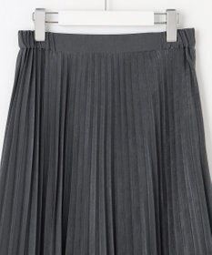 J.PRESS LADIES 【洗える】マロンサテン プリーツ スカート
