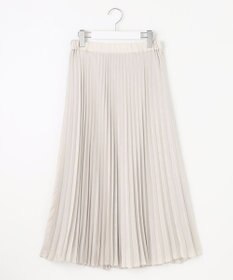 J.PRESS LADIES 【洗える】マロンサテン プリーツ スカート