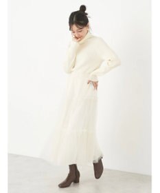 earth music&ecology やわらかタッチリブタートルネックプルオーバー