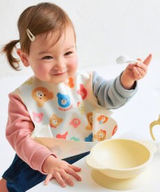 MIKI HOUSE HOT BISCUITS 総柄 お食事スタイ