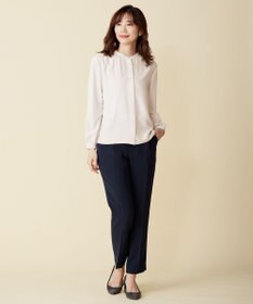 J.PRESS LADIES 【洗える】セラテリーダブルクロス テーパード パンツ