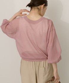 AMERICAN HOLIC 【WEB限定】【接触冷感】2WAYシアーニットカーディガン